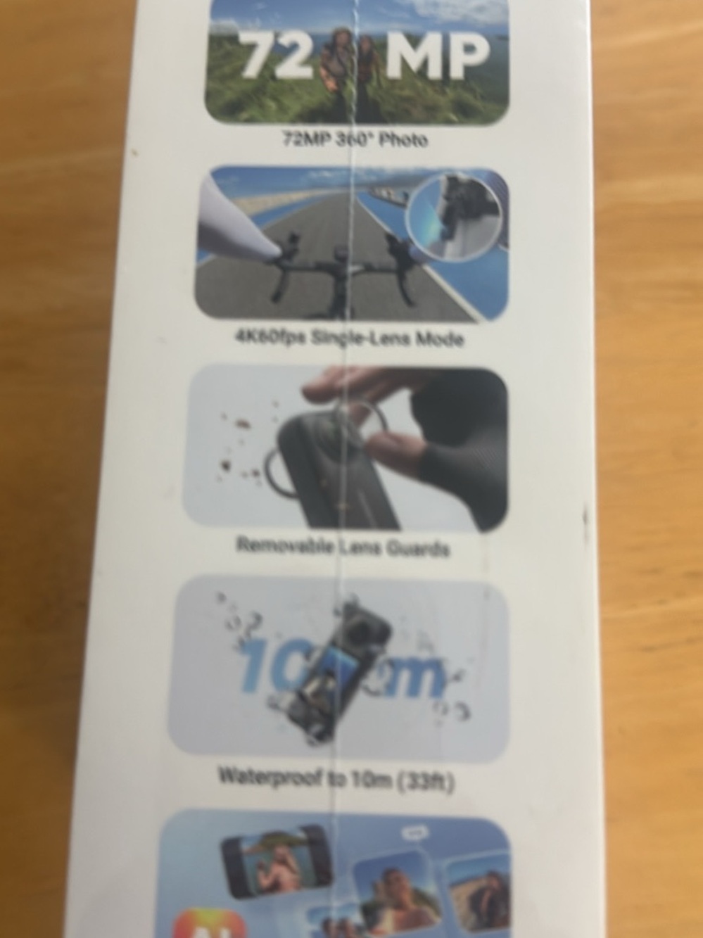 Insta360 Camera Box — White with Blue Accent Photos